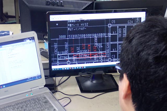 鉄骨建築工事のイメージ